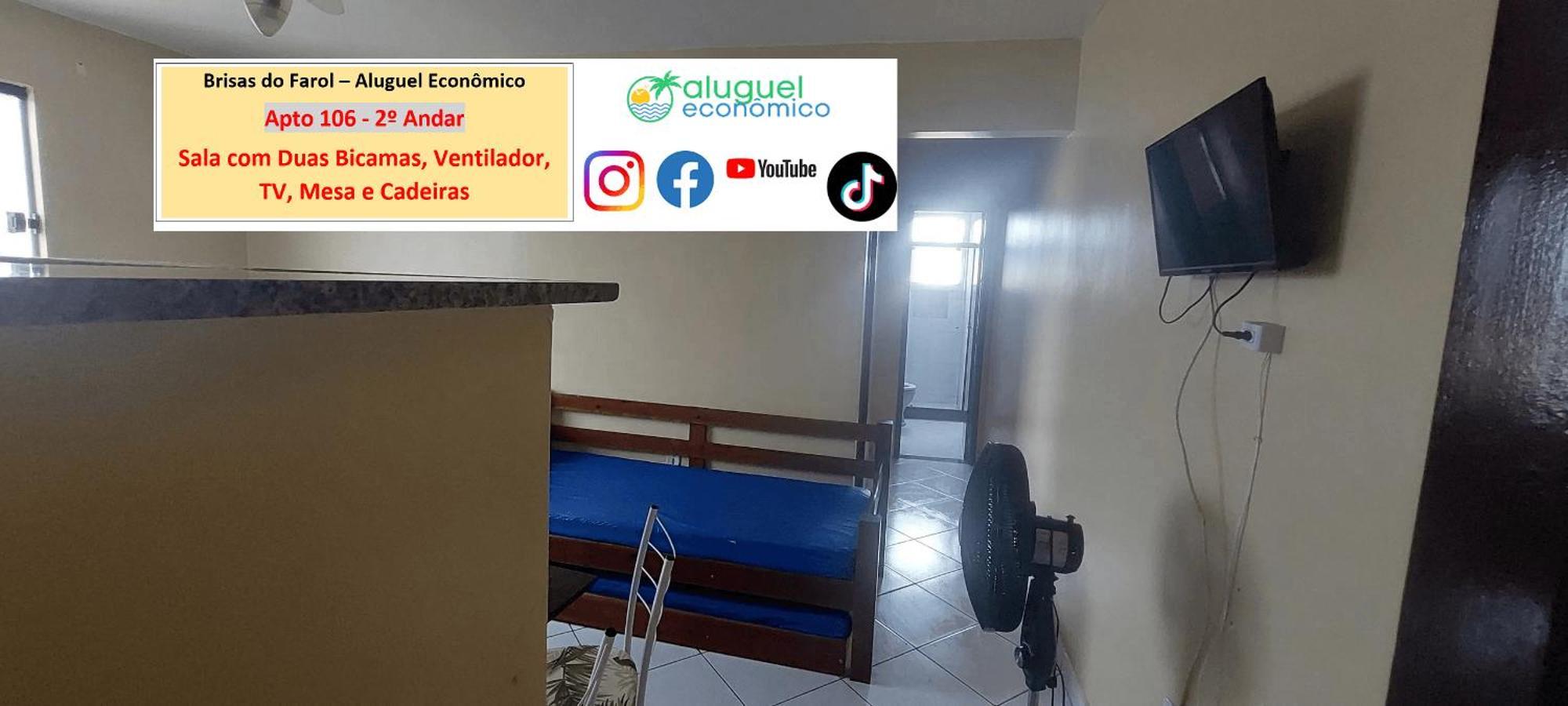 Apartamento - Brisas Do Farol - Aluguel Economico Arraial do Cabo
