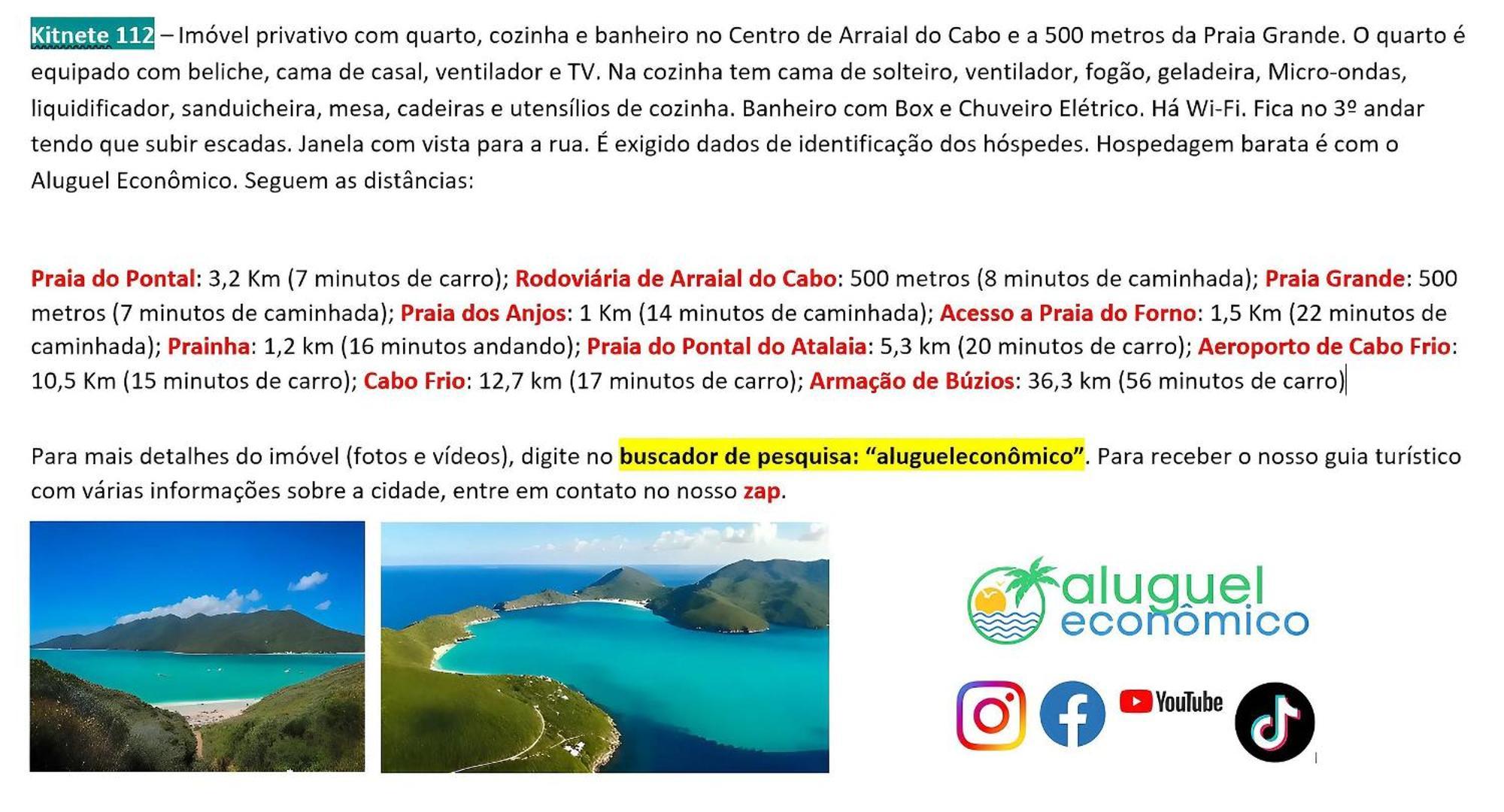 - Brisas Do Farol - Aluguel Economico Arraial do Cabo
