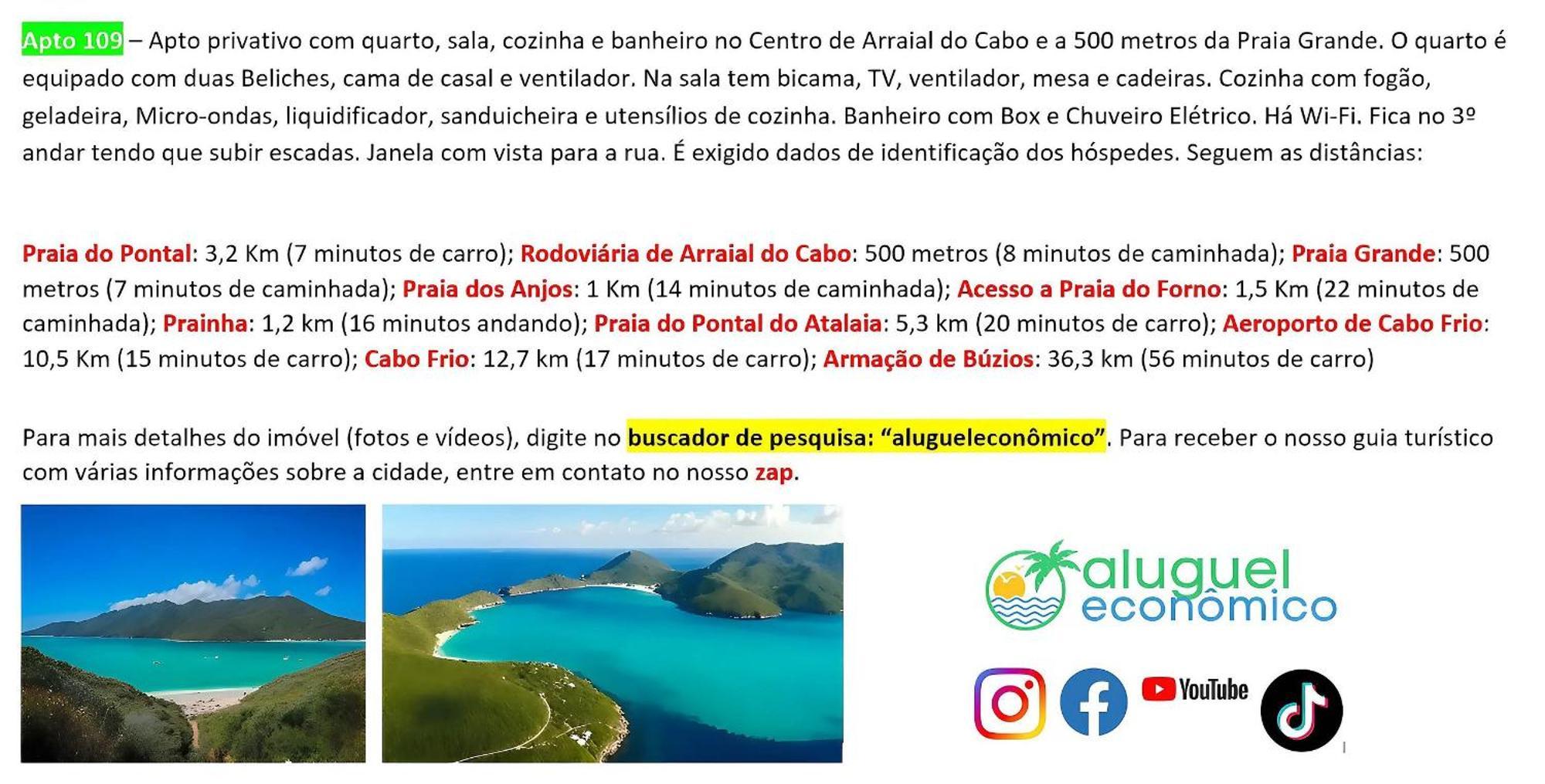- Brisas Do Farol - Aluguel Economico Arraial do Cabo
