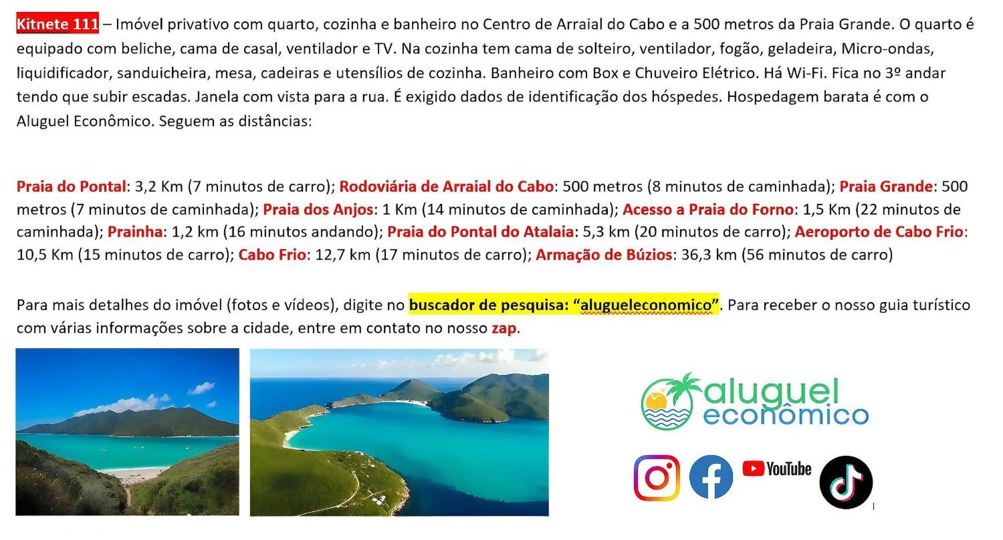 - Brisas Do Farol - Aluguel Economico * Arraial do Cabo